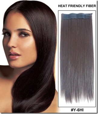 Straight Synthetic Flip In Hair Extension