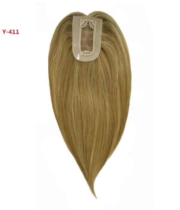 Upgrade Charm Remy Human Hair Topper with Bangs 1