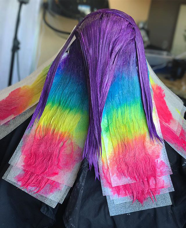 rainbow wigs
