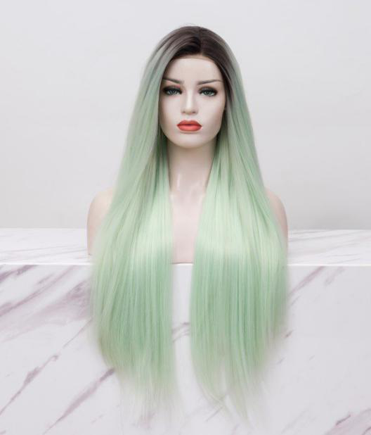  long straight lace front wig