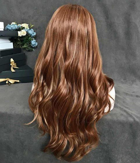 Long Layered Wavy Synthetic Wig